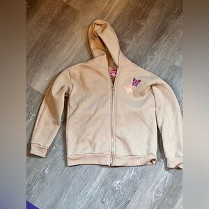Tween Girls Hoodie - Tan